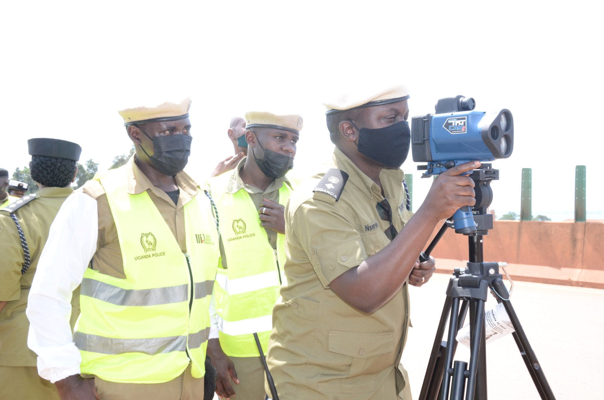 Speed Limit in Uganda - Uganda Policemen with speeding gun